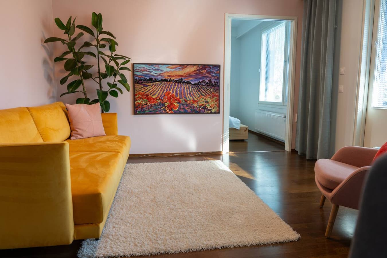 A single apartment interior, ready for the next guest